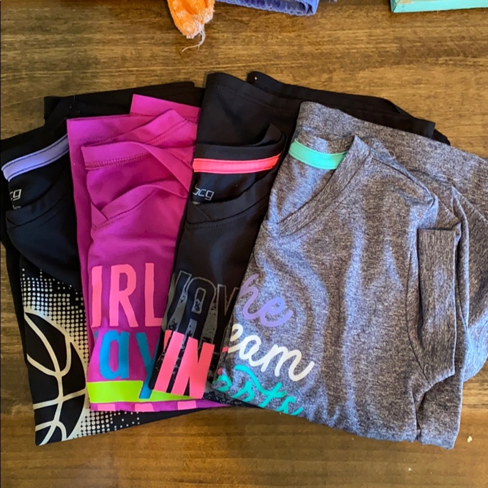 Size 7/Small BCG and UnderArmour Dri Fit Tops LOT